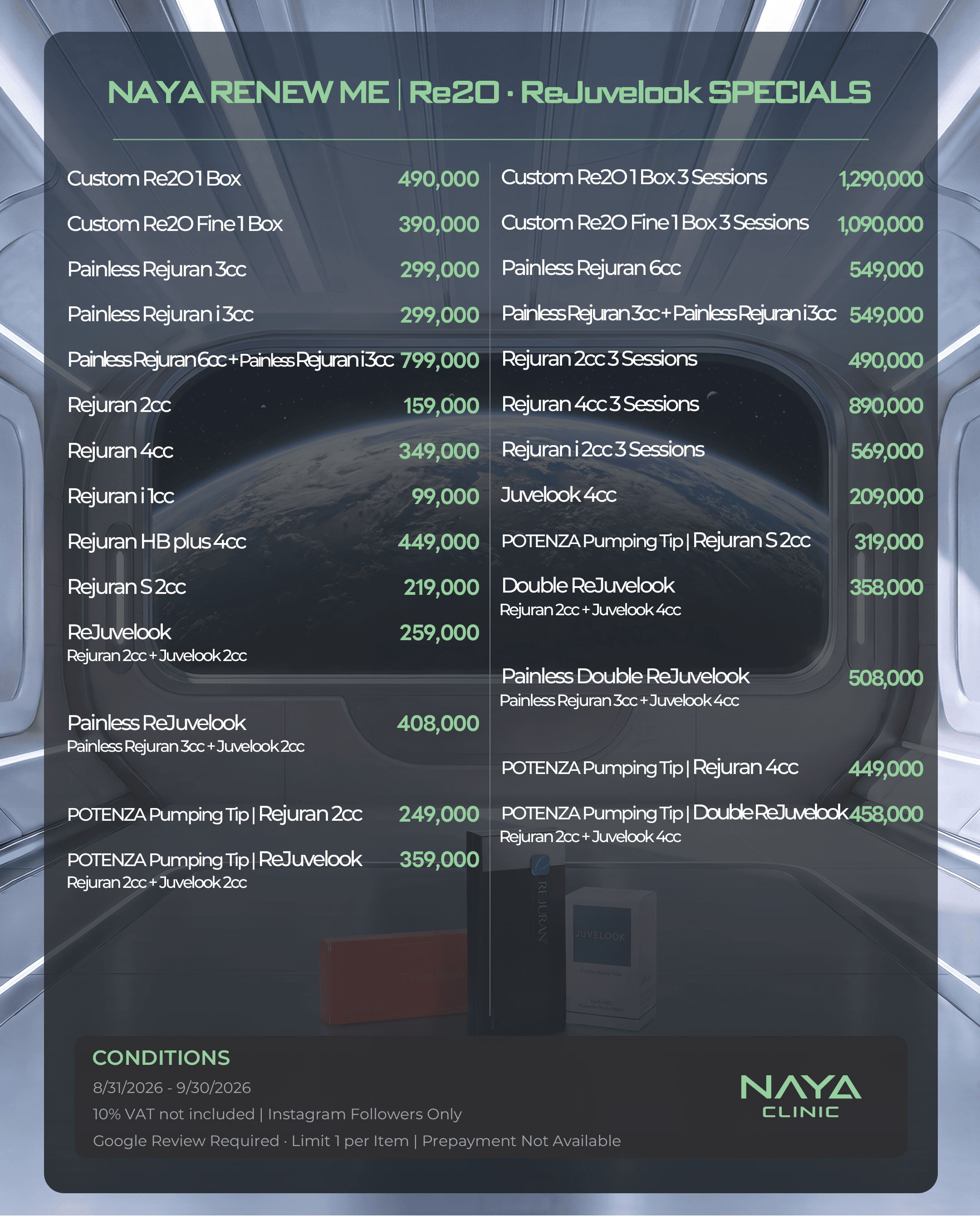 NAYA RENEW ME | Re2O · ReJuvelook SPECIALS